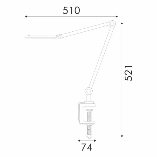 ΦΩΤΙΣΤΙΚΟ ΓΡΑΦΕΙΟΥ ΜΑΥΡΟ ΠΛΑΣΤΙΚΟ LED SMD  9W 500LM CCT 3000K-4000K-6000K IP20 ACA BL1293DBK