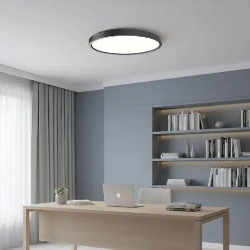 Braytron BP07-20281BR Πλαφονιέρα “Jade” Slim 20W 1600lm 5CCT Ø23 Μαύρη
