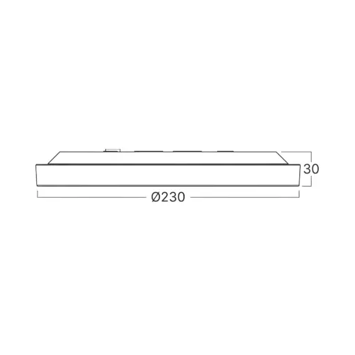 Braytron BP07-20281BR Πλαφονιέρα “Jade” Slim 20W 1600lm 5CCT Ø23 Μαύρη