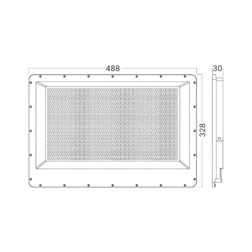 Προβολέας IP65 400W 44300 lm 3CCT (Γκρι) Braytron BT65-09982BR