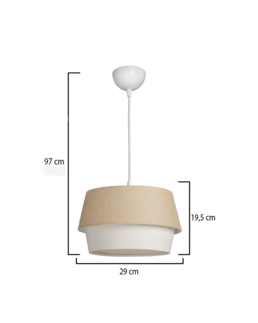 HKP-100 Φ30 ΜΠΕΖ/ΚΡΕΜ 1/L ΔΙΠΛΟ ΚΡΕΜΑΣΤΟ ΑΜΠΑΖΟΥΡ Heronia 14-0399HR