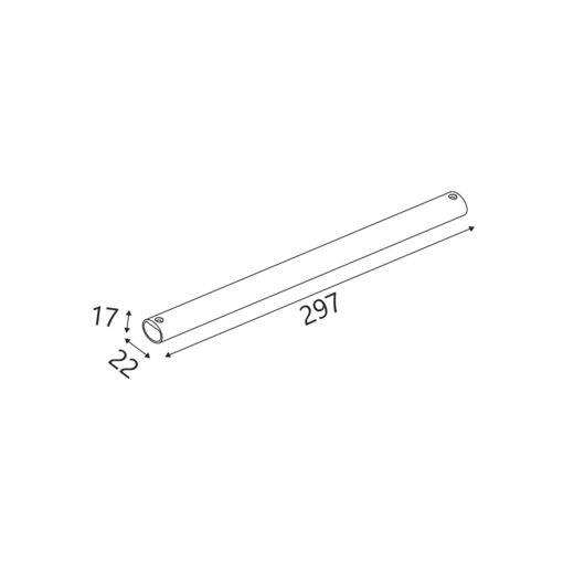 ΒΡΑΧΙOΝΑΣ MATRIX ΑΜΜΩΔΕΣ ΜΑΥΡΟ ΑΛΟΥΜΙΝΙΟΥ  22x17x297mm 
IP20 ACA LM8001297A