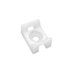 Βιδωτή βάση στήριξης δεματικών 17,6 x 12,9 mm (100τμχ) λευκή Braytron BY90-01311BR