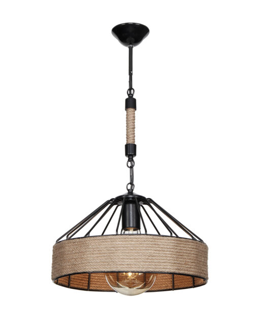 RIO 1/L ROPE UT-BL ΚΡΕΜΑΣΤΟ ΜΕ ΣΧΟΙΝΙ Ε/27 Heronia 31-1404HR