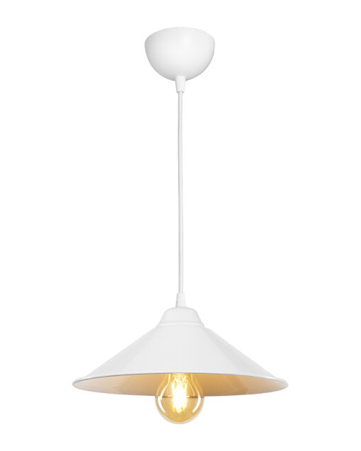 Κρεμαστό φωτιστικό CONOS/30 NEW WHITE 1/L PLASTIC E/27 Heronia 35-0120HR