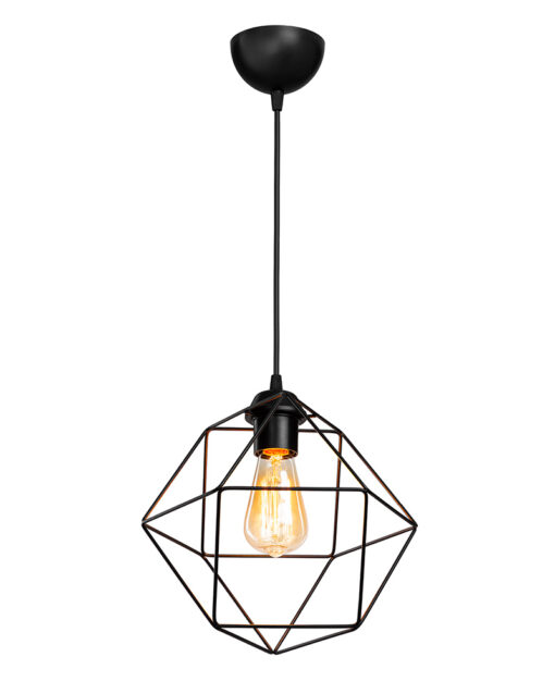 DM-03 1/L BLACK ΚΡΕΜΑΣΤΟ ΠΟΛΥΓΩΝΟ ΜΕΤΑΛΛΙΚΟ Heronia 34-0376HR