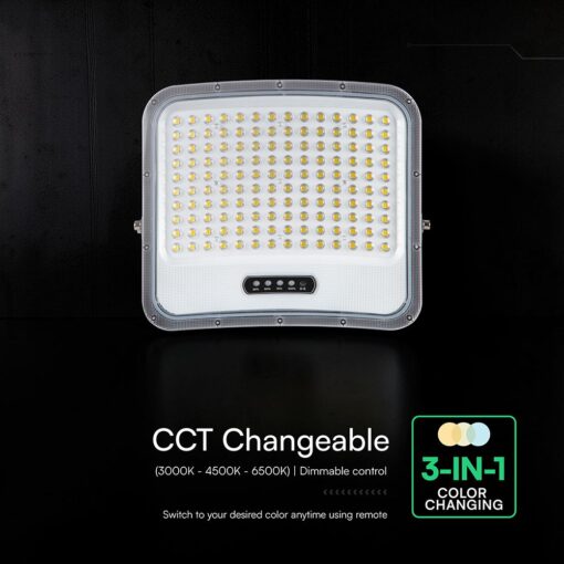 Ηλιακός Προβολέας LED 25W 2500LM 3in1 IP65 με Πάνελ 25W & Τηλεχειριστήριο V-TAC 24484
