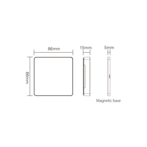 ΤΗΛΕΧΕΙΡΙΣΤΗΡΙΟ B6 SPI ΓΙΑ LED ΤΑΙΝΙΑ ACA A-B6-W ΛΕΥΚΟ IP20 ACA A-B6-W