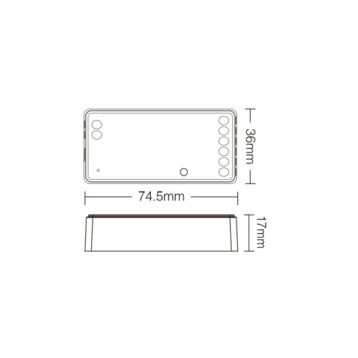 WIFI ΕΛΕΓΚΤΗΣ LED 5 ΣΕ 1 ACA A-SW5 IP20 ACA A-SW5