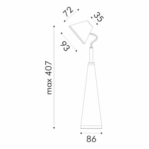 ΦΩΤΙΣΤΙΚΟ ΓΡΑΦΕΙΟΥ LED ACA BL1025LG ΓΚΡΙ 6W 4000K 300LM ACA BL1025LG
