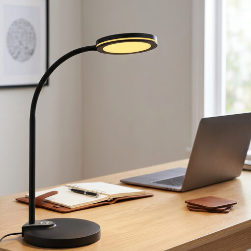 ΦΩΤΙΣΤΙΚΟ ΓΡΑΦΕΙΟΥ LED ACA BL1055BK ΜΑΥΡΟ 8W CCT 3000K/3800K/5700K 300LM ACA BL1055BK