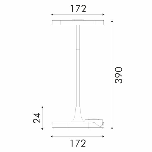 ΦΩΤΙΣΤΙΚΟ ΓΡΑΦΕΙΟΥ LED ACA BL1125WH ΛΕΥΚΟ 10W 3800K 400LM ACA BL1125WH