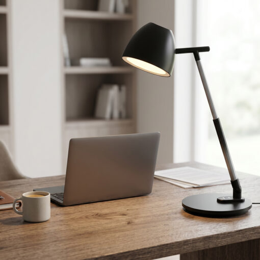 ΦΩΤΙΣΤΙΚΟ ΓΡΑΦΕΙΟΥ LED ACA BL1528BK ΜΑΥΡΟ 8W CCT 3000K/4100K/6300K 580LM ACA BL1528BK