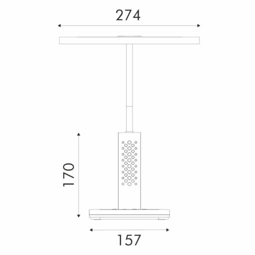ΦΩΤΙΣΤΙΚΟ ΓΡΑΦΕΙΟΥ LED ACA BL1823WH ΛΕΥΚΟ 10W CCT 3000K/3800K/5700K 500LM ACA BL1823WH
