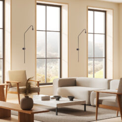 Επιτοίχιο Φωτιστικό LED ACA Esthetic OKN5012WBK Αμμώδες Μαύρο 5W 3000K 440lm ACA OKN5012WBK