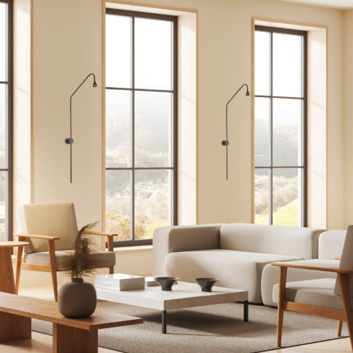 Επιτοίχιο Φωτιστικό LED ACA Esthetic OKN5012WBK Αμμώδες Μαύρο 5W 3000K 440lm ACA OKN5012WBK