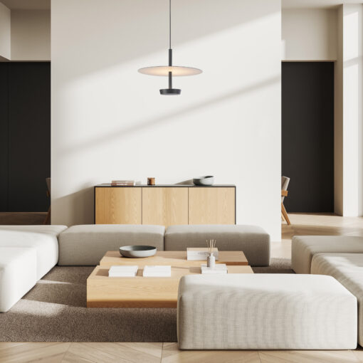 Κρεμαστό Φωτιστικό LED ACA Maison OKN5013PBK Αμμώδες Μαύρο 9W 3000K 310lm ACA OKN5013PBK