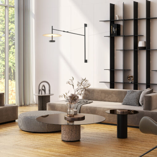 Επιτοίχιο Φωτιστικό LED ACA Maison OKN5013WBK Αμμώδες Μαύρο 9W 3000K 310lm ACA OKN5013WBK