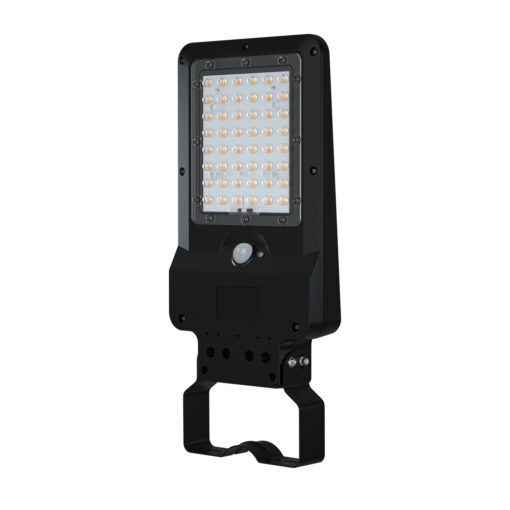 ΗΛΙΑΚΟ ΦΩΤΙΣΤΙΚΟ ΟΔΙΚΟΥ ΔΙΚΤΥΟΥ LED SMD ACA ORVEL12CCT ΜΑΥΡΟ 12W 3000K/4000K/6500K 1900LM 3CCT PIR IP65 ACA ORVEL12CCT