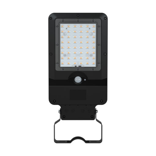 ΗΛΙΑΚΟ ΦΩΤΙΣΤΙΚΟ ΟΔΙΚΟΥ ΔΙΚΤΥΟΥ LED SMD ACA ORVEL12CCT ΜΑΥΡΟ 12W 3000K/4000K/6500K 1900LM 3CCT PIR IP65 ACA ORVEL12CCT
