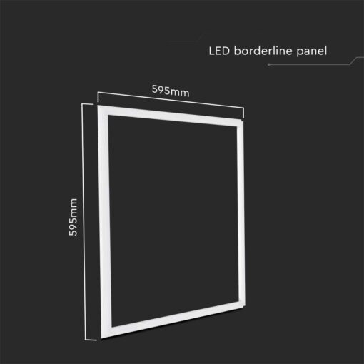 Πάνελ LED 48W μόνο Περίγραμμα 595x595mm 3in1 CCT 4800lm V-TAC 10336