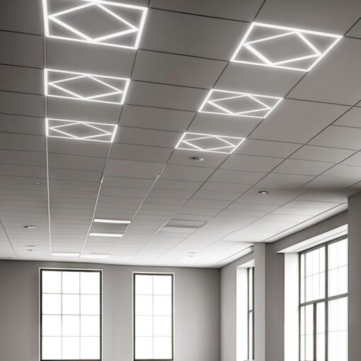 Πάνελ LED 64W Διαμάντι σε Τετράγωνο 60x60cm 6500K V-TAC 24168