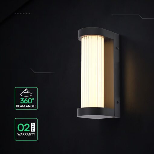 Επίτοιχο Φωτιστικό LED Εξωτερικού Χώρου V-TAC 8W 1100lm 3000K IP44 24312