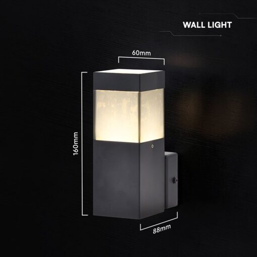 Φωτιστικό Τοίχου LED GU10 Μαύρο IP44 V-TAC 24314
