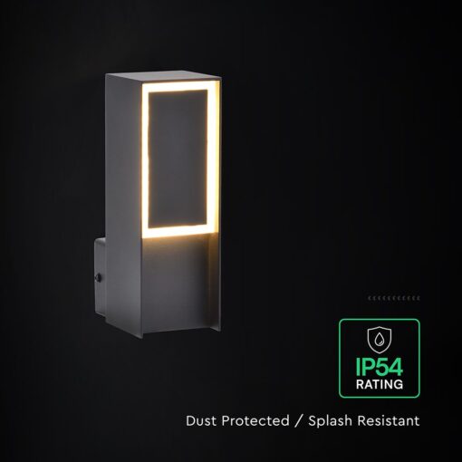 Φωτιστικό Τοίχου LED 5W Μαύρο IP54 3000K V-TAC 24317