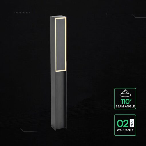 Κολωνάκι LED Κήπου 0.80M V-TAC 24W 3400lm 3000K IP54 Μαύρο 24319