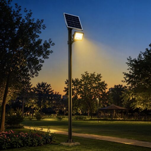 Ηλιακός Προβολέας LED V-TAC 10W 1500lm 6000K Ανιχνευτής Κίνησης IP65 24469