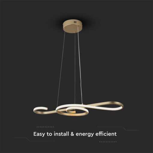Διακοσμητικό Κρεμαστό Φωτιστικό LED 18W 3000K Paint Gold V-TAC 8021