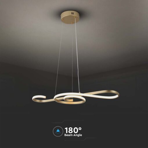 Διακοσμητικό Κρεμαστό Φωτιστικό LED 18W 3000K Paint Gold V-TAC 8021