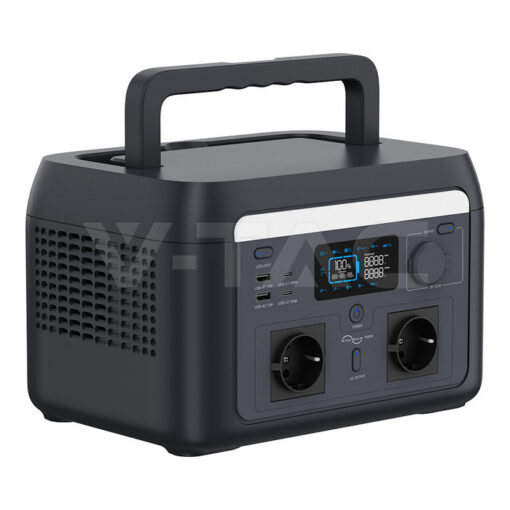 1000W Φορητός Power Station με Wi-Fi App 614.4Wh LiFeP04 Μπαταρία V-TAC 12706