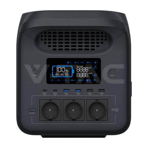 1800W Φορητός Power Station με Wi-Fi App 1229Wh LiFeP04 Μπαταρία V-TAC 12708