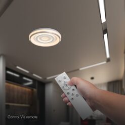 LED Διακοσμητικό Φωτιστικό Oροφής 60W 3IN1 Dimmable με RF Remote Control White V-TAC 24519