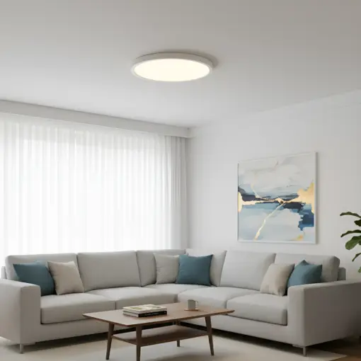 Στρογγυλή Πλαφονιέρα Οροφής LED Slim 35W CCT 3200lm Ø40 White Braytron BP07-20480