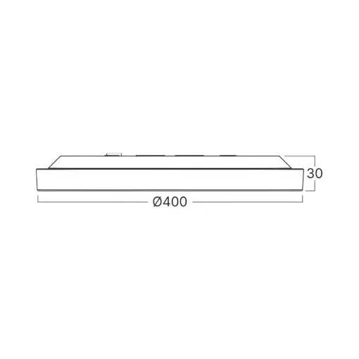 Στρογγυλή Πλαφονιέρα Οροφής LED Slim 35W CCT 3200lm Ø40 White Braytron BP07-20480